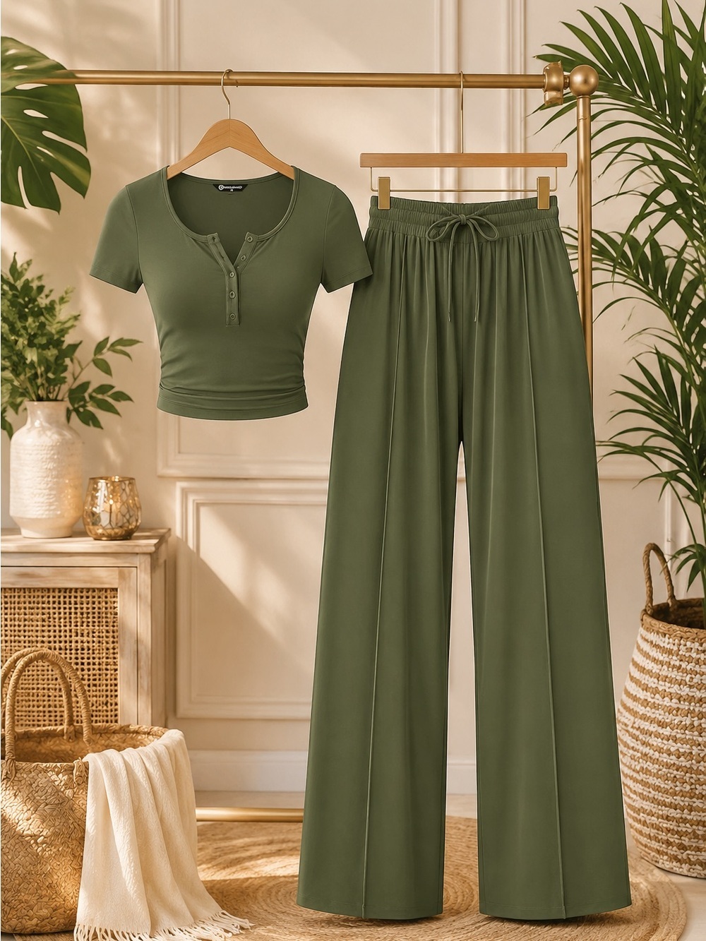 PrettyGarden Women’s 2-Piece Summer Lounge Set | XL